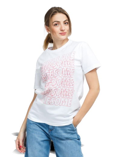 Tričko Girls Are Awesome Messy Morning Tee Biela | 071584