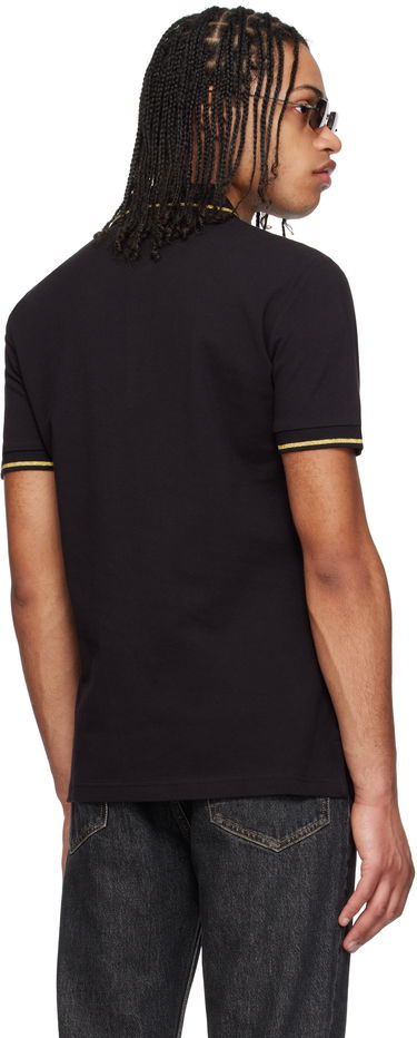 Polo tričko Versace Versace Jeans Couture Logo Patch Polo Čierna | E78GAGT00_ECJ01T, 2