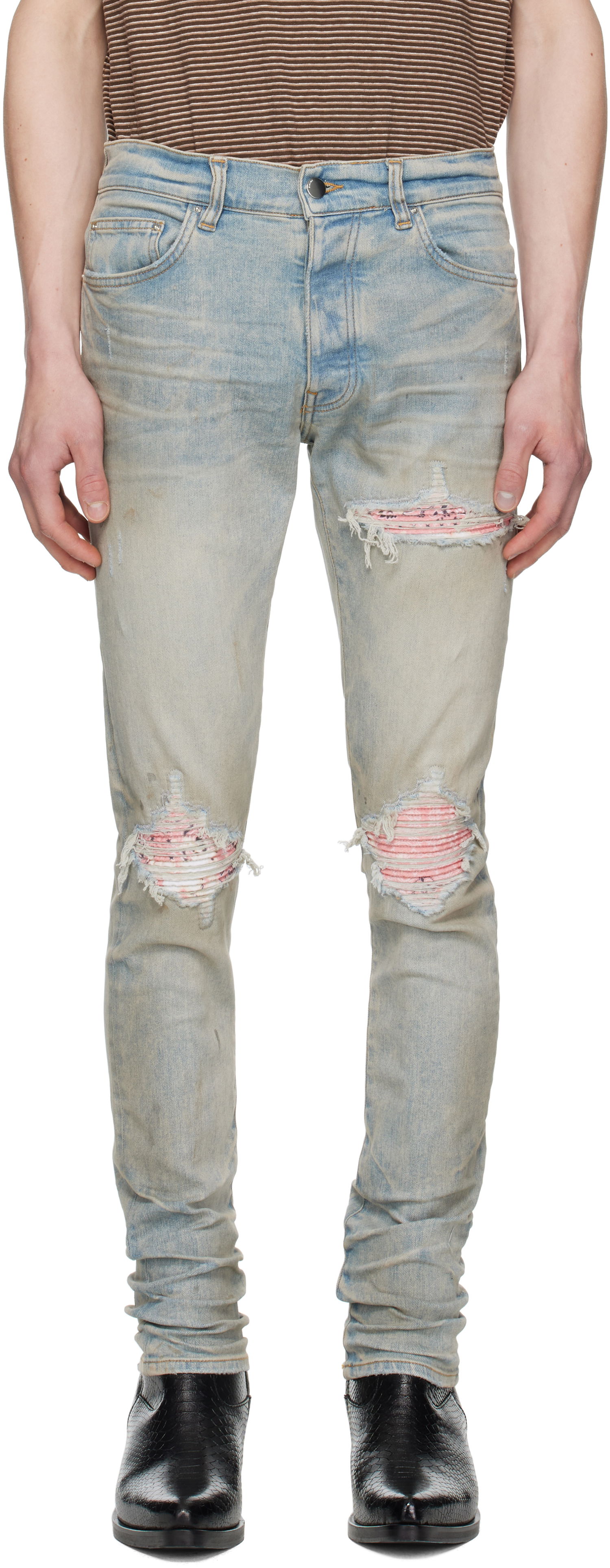 Džínsy AMIRI AMIRI MX1 International Jeans Modrá | AMDNSY1154, 0