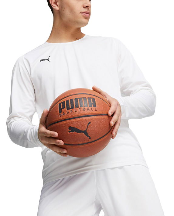 Tričko Puma Hoops Team LS Shooting Shirt Biela | 676637-02