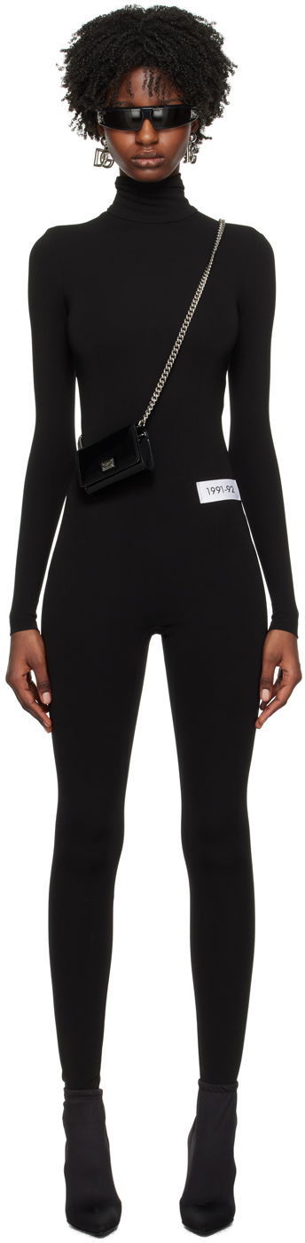 Black Kim Kardashian Edition Turtleneck Jumpsuit