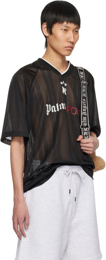 Dres Palm Angels Palm Angels 'Palm Sport' Mesh T-Shirt Čierna | PMAA104S25FAB0011003, 1