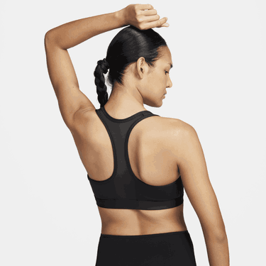 Podprsenka Nike Swoosh Front Zip Medium-Support Padded Sports Bra Čierna | FN2731-010, 2