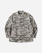Zebra Print Hawaiian Longsleeve Shirt Type-2
