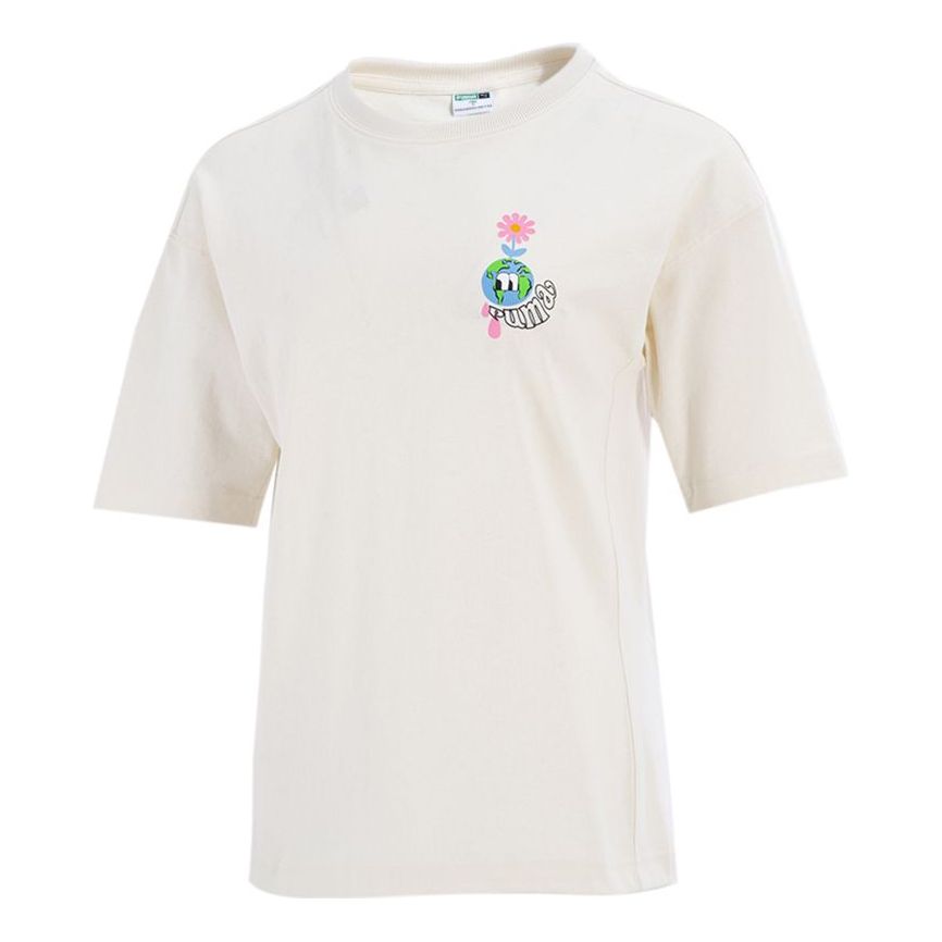 Tričko Puma Downtown Graphic Short Sleeve T-Shirt Biela | 533050-73, 0