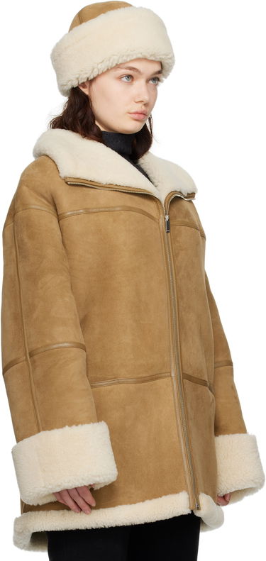 Prešívaná bunda TOTEME TOTEME Signature Shearling Jacket Hnedá | 251-WRO876-LE0107, 1
