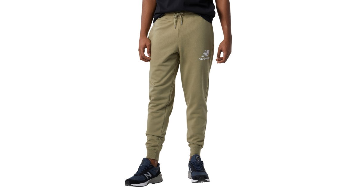 Tepláky New Balance Essentials Stacked Logo Sweatpants Zelené | mp03558-tco, 1