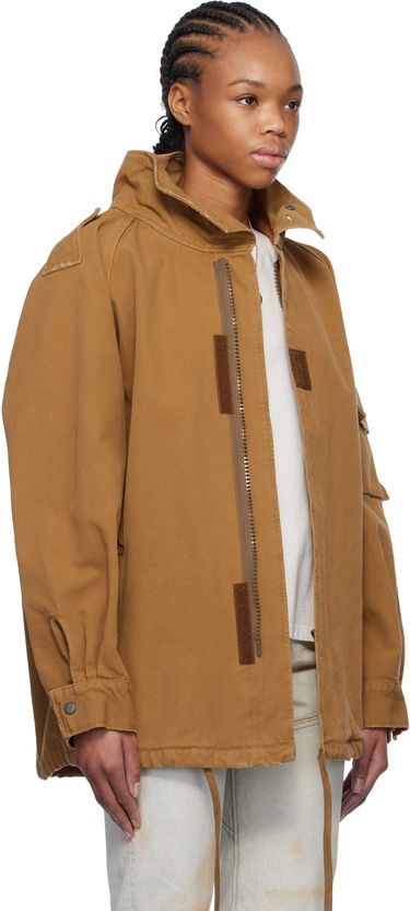 Bunda Maison Margiela MM6 Maison Margiela Spliced Canvas Jacket Hnedá | S52AM0313 M35249, 1