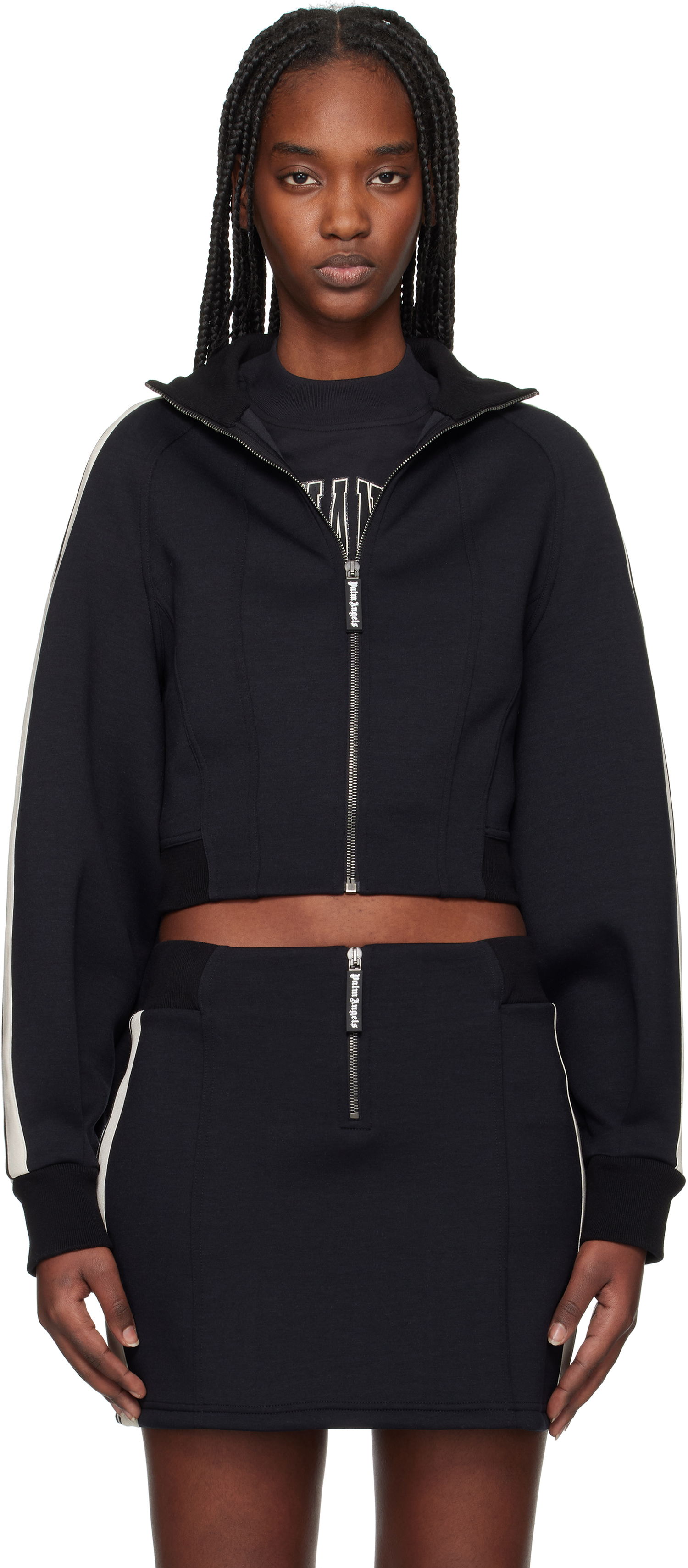 Súprava Palm Angels Palm Angels Neoprene Cropped Track Jacket Navy | PWEA127S25FAB0011003, 0