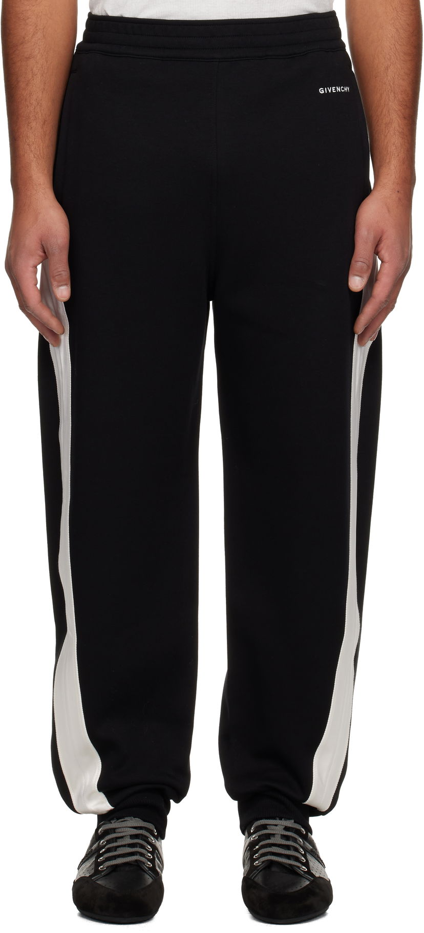 Tepláky Givenchy Open Seam Contrast Sweatpants Čierna | BM51N1319T001