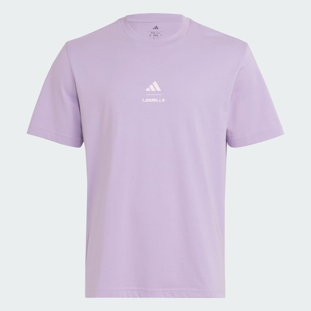 Tričko adidas Performance Les Mills Mind Body Graphic Tee Fialová | KE7822, 0