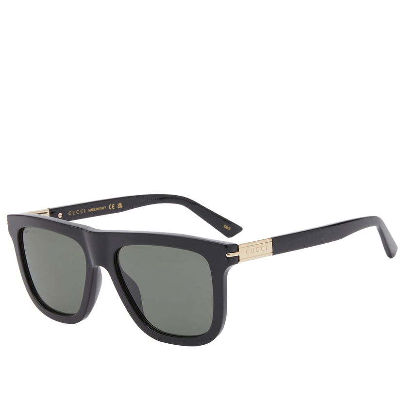 Slnečné okuliare Gucci Men's Web Ingot Sunglasses Black/Grey Čierna | GG1502S-001