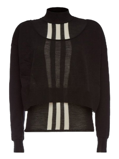 Y-3 Layered Knitted Crop Sweater