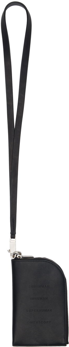 Peňaženka Rick Owens Leather Neck Wallet Čierna | RR01D3411 LGEP8, 0