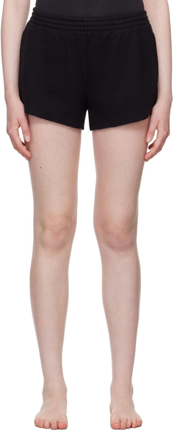 Šortky SKIMS SKIMS Cotton Fleece Shorts Čierna | BO-SHO-5561W, 0