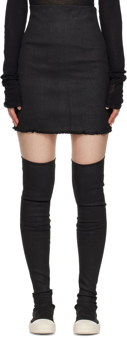 Sukňa Rick Owens Owens Dirt Denim Mini Skirt Čierna | DS02D2346 SBW, 0