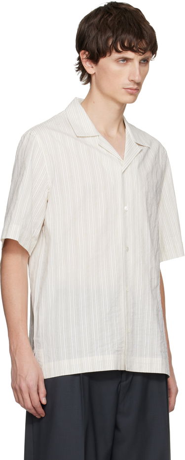 Košeľa Paul Smith Paul Smith Textured Stripe Short-Sleeve Shirt Biela | M1R-905U-T02713-02, 1