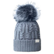 The North Face Oh-Mega Fur Pom Beanie