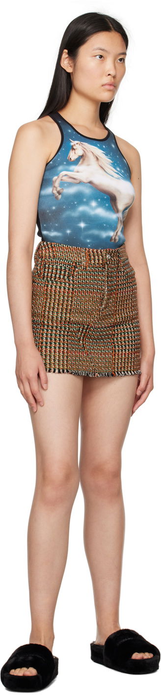 Sukňa Stella McCartney Stella McCartney Check Miniskirt Hnedá | 6300593CJ301, 3