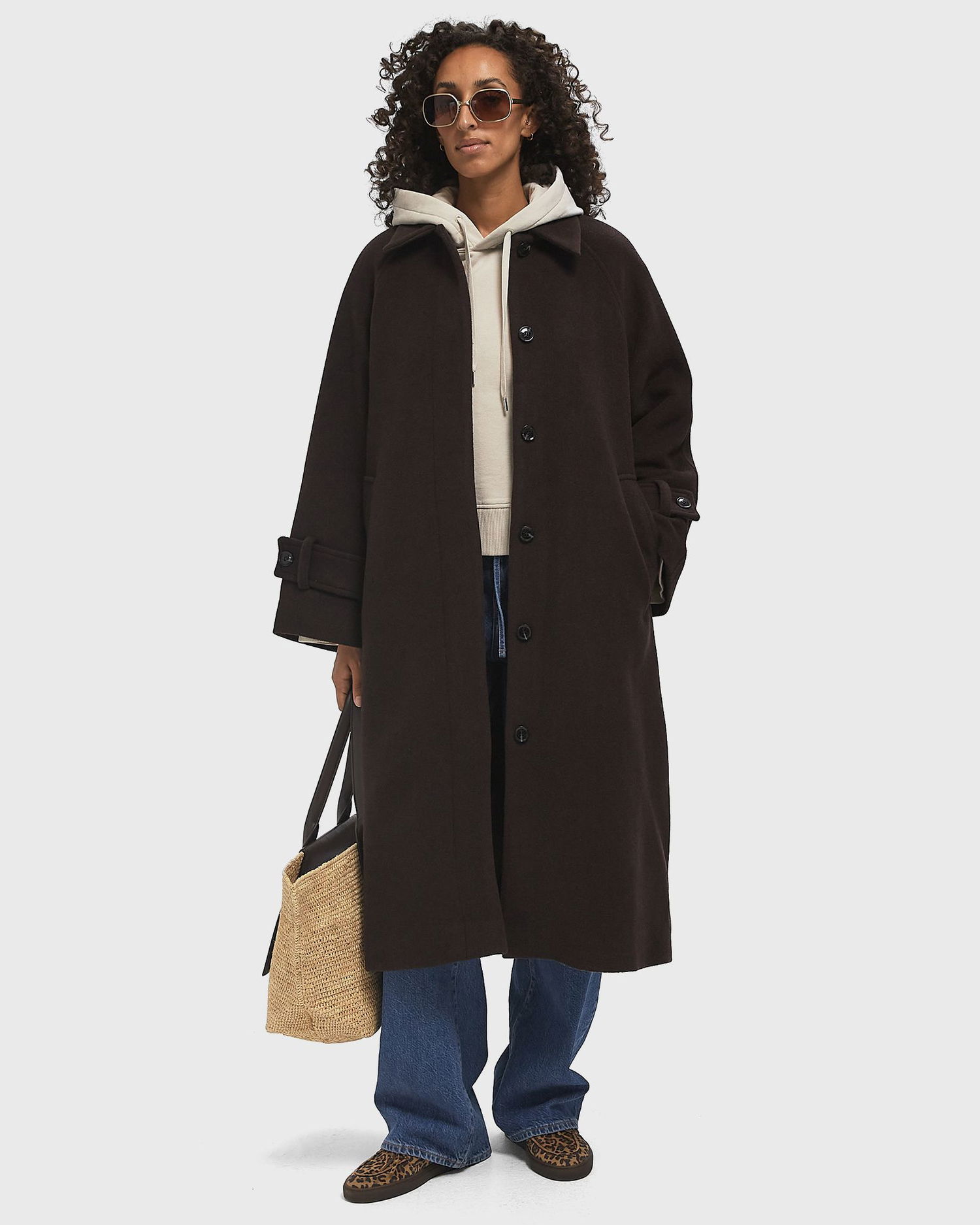 Kabáty Samsoe Samsoe Alma Wool Coat Hnedá | F23300166-191106TCX, 1