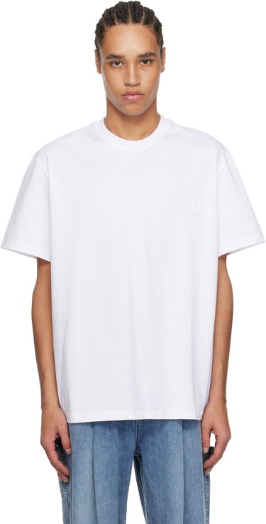 Tričko WOOYOUNGMI WOOYOUNGMI 3D Coral Back Logo T-Shirt Biela | W251TS05, 0