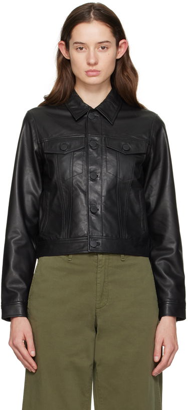 Bunda rag & bone rag & bone Debbie Leather Jacket Čierna | WAW23H20161816, 0