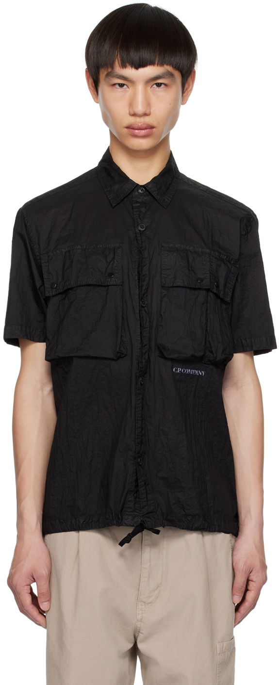 Košeľa C.P. Company Light Shirt Čierna | 14CMSH284A-006506G, 0