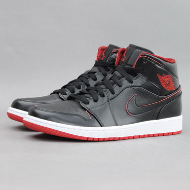Tenisky a topánky Jordan Air Jordan 1 Mid ''Black Red'' Čierna | 554724-028, 1