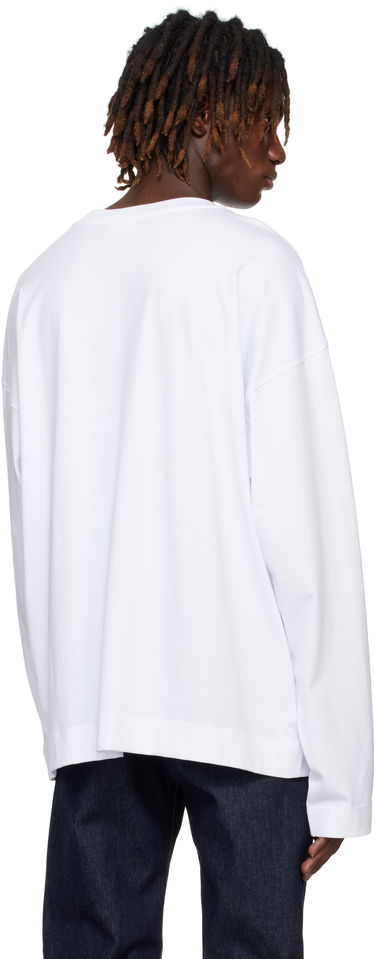 Sveter Dries Van Noten Dries Van Noten Long Sleeve T-Shirt Biela | 251-021112-1603, 2