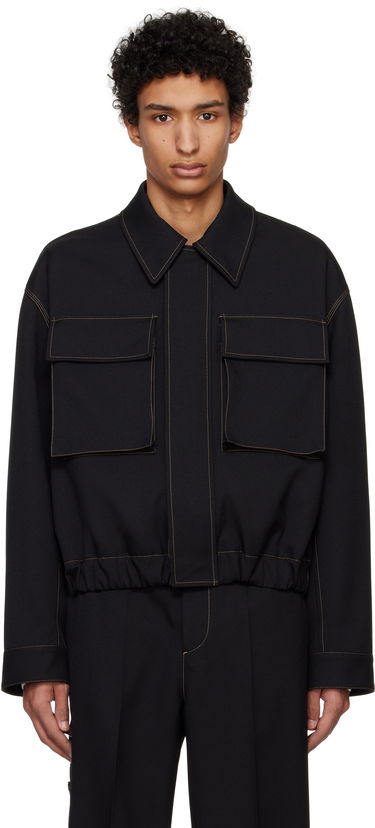 Bunda Jil Sander Jil Sander Flap Pocket Jacket Čierna | J22SW0036_J70001, 0