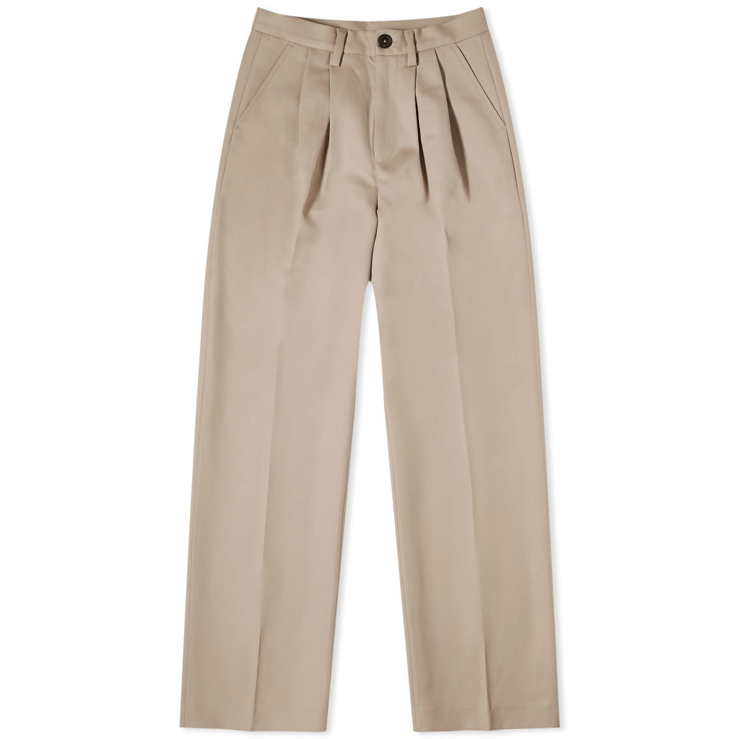 Nohavice Anine Bing Carrie Relaxed Fit Trousers Béžová | A-03-3269-230, 1