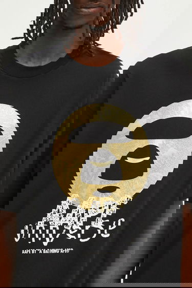 Tričko AAPE by A Bathing Ape AAPE Basic Universe Graphic T-Shirt Čierna | AAPTEM1648XXO, 3