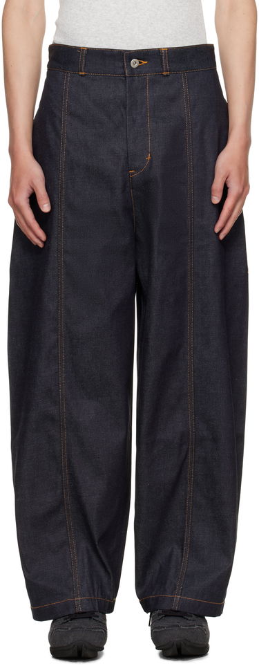 Džínsy sage NATION SAGE NATION Welt Jeans Modrá | S083 WELT TROUSER DENIM DENIM, 0