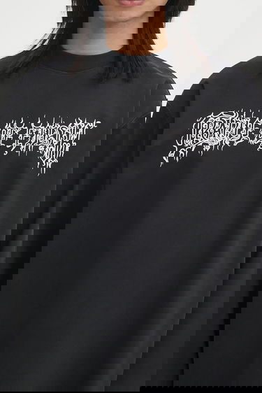 Tričko VETEMENTS VETEMENTS Cof Logo Long Sleeve T-Shirt Čierna | UCF76LS100B, 3