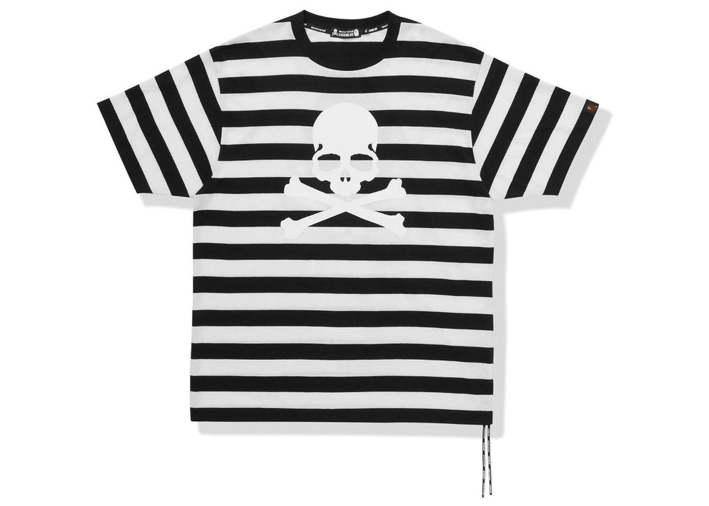 Tričko BAPE BAPE x Mastermind Hoop Tee Black White Čierna | MVBTE109911MH, 0