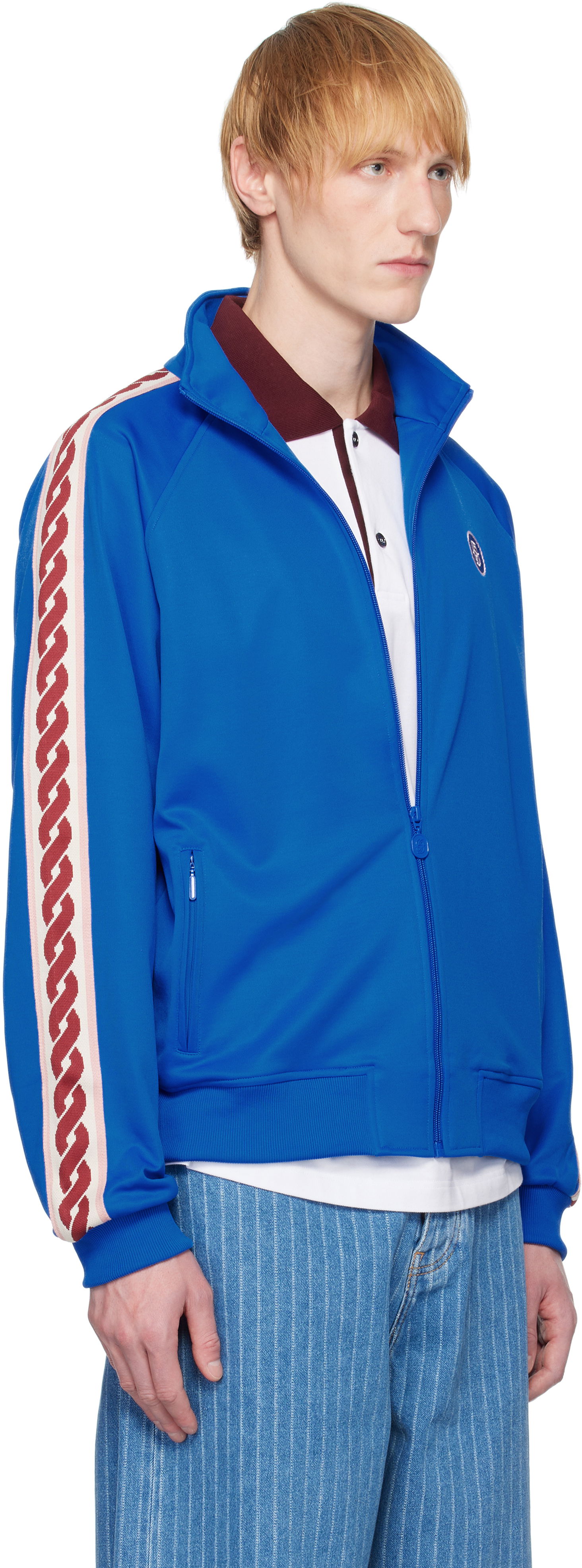Vetrovka Drôle de Monsieur Drole De Monsieur 'Le Track Jacket Tresse' Track Jacket Modrá | G-SJ007-PL135-BE, 1
