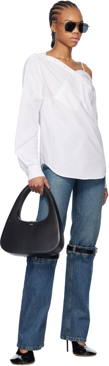 Košeľa Coperni Coperni One Shoulder Shirt Biela | COPCH52F2010, 3