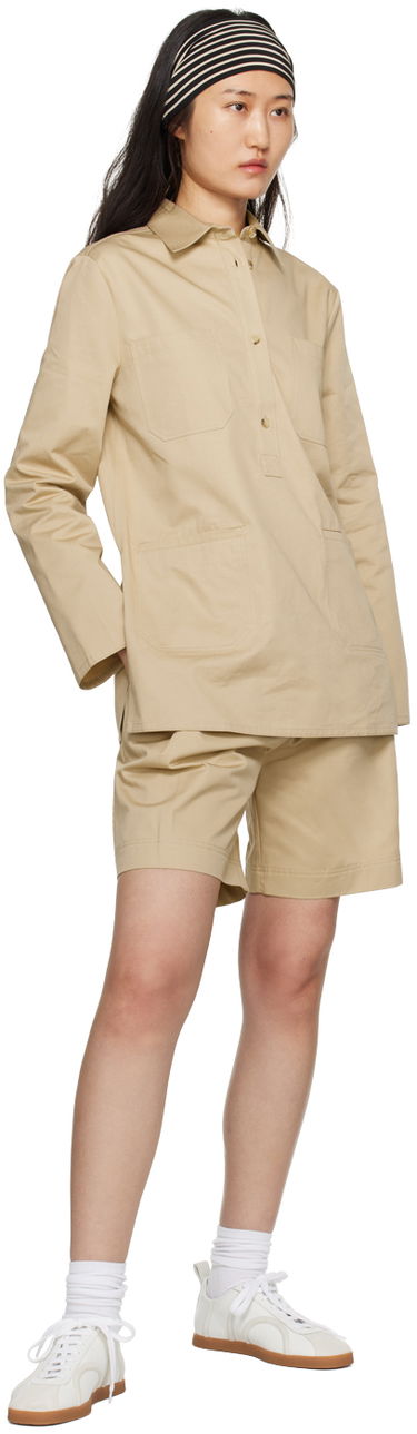 Košeľa TOTEME Long Sleeve Utility Top Béžová | 233-5060-264, 3