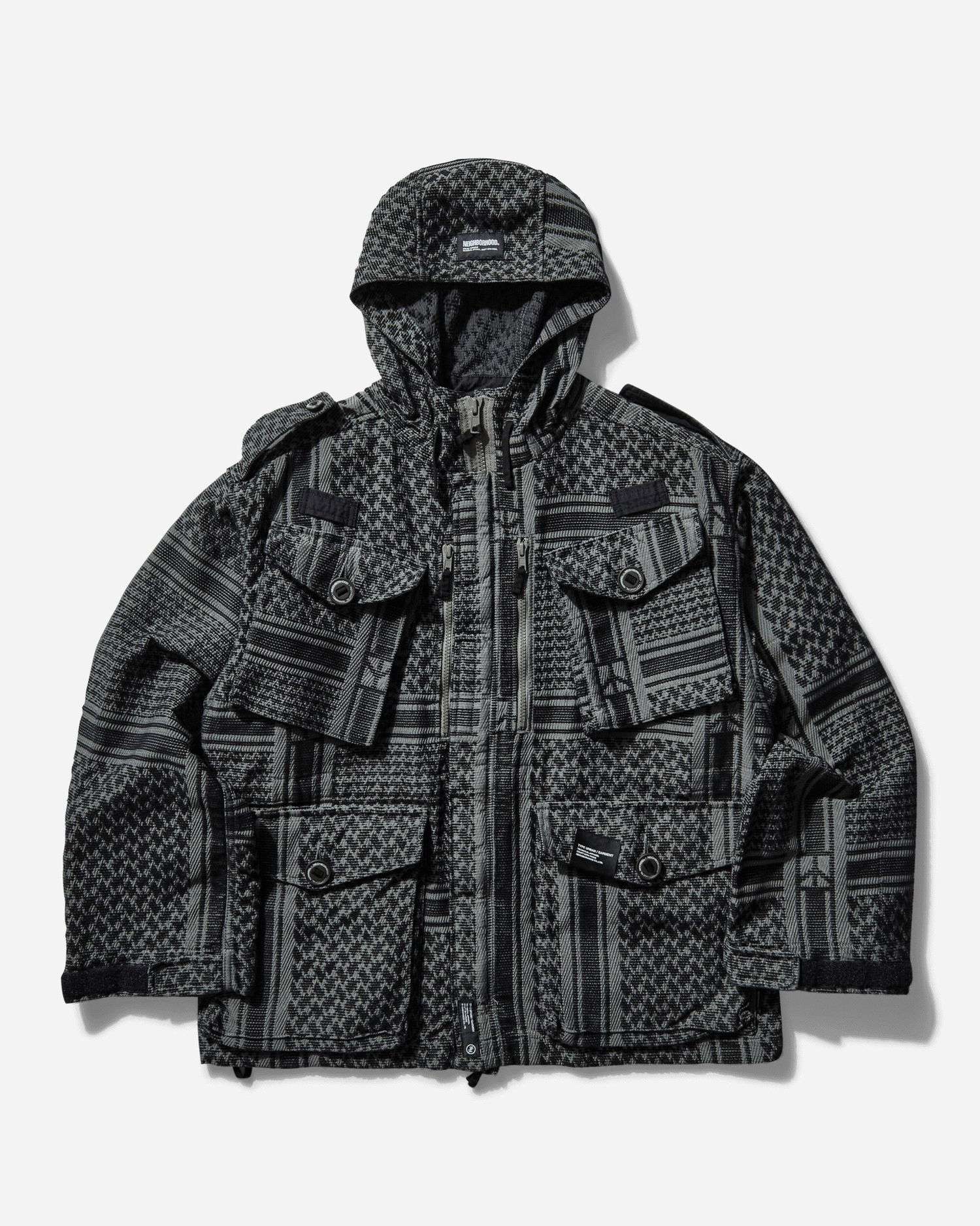 Parka Neighborhood Shemagh Smock Jacket Šedá | 251SPNH-JKM03 BK, 1