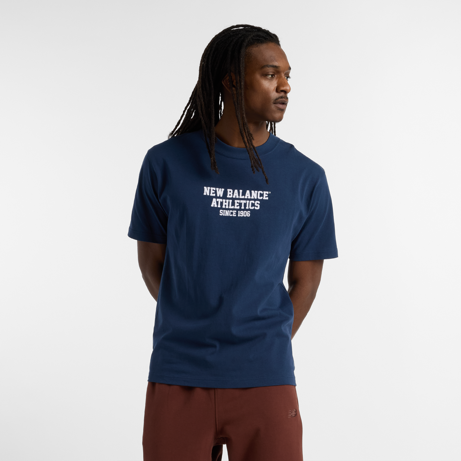 Tričko New Balance Athletics T-Shirt Navy | NBMT51526NNY, 0