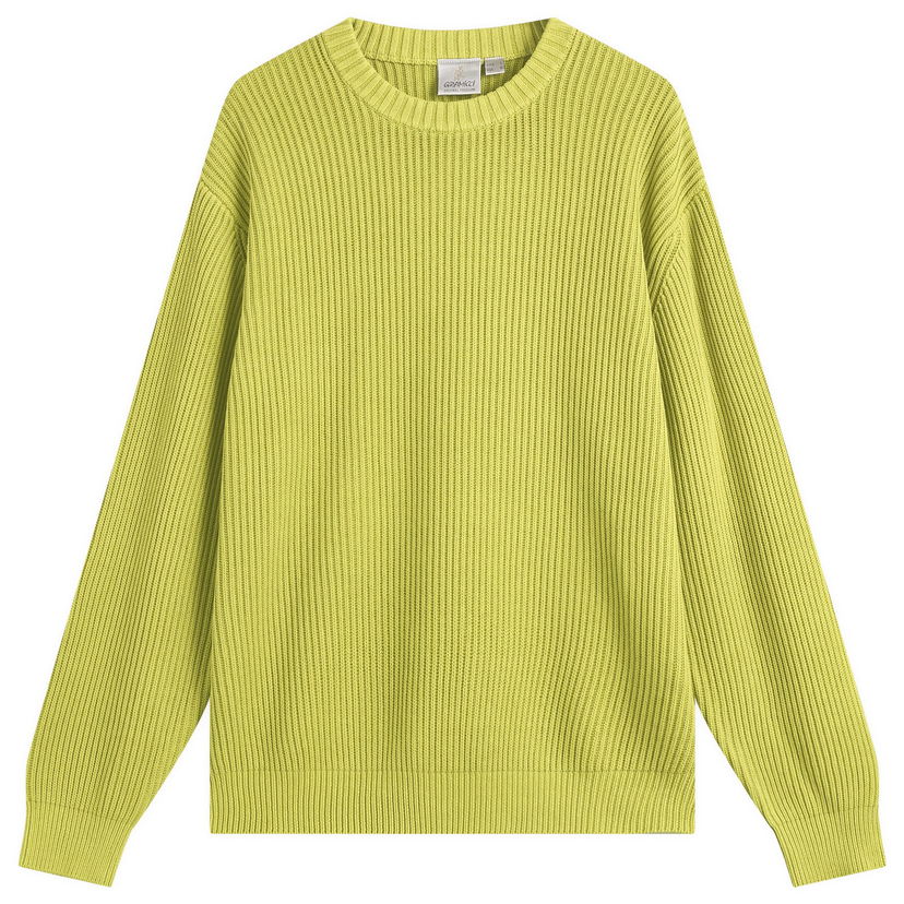 Sveter GRAMICCI Cotton Knit Sweater Zelené | G5FU-J023-MIG