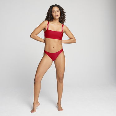 Plavky Puma PUMA Women's Bandeau Top Červená | 938347_02, 0