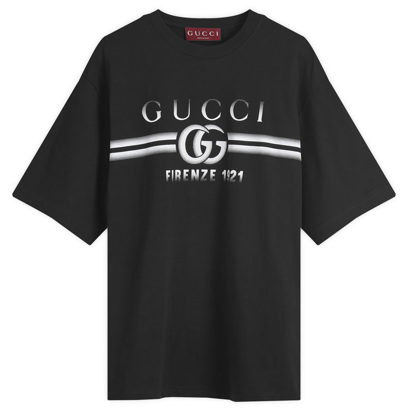 Tričko Gucci Interlocking Logo T-Shirt Čierna | 785345-XJGKJ-1070