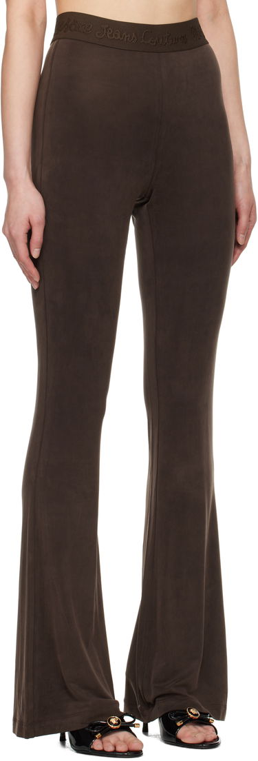Nohavice Versace Versace Jeans Couture Flared Leggings Čierna | E78HAC107_EJ0190, 4