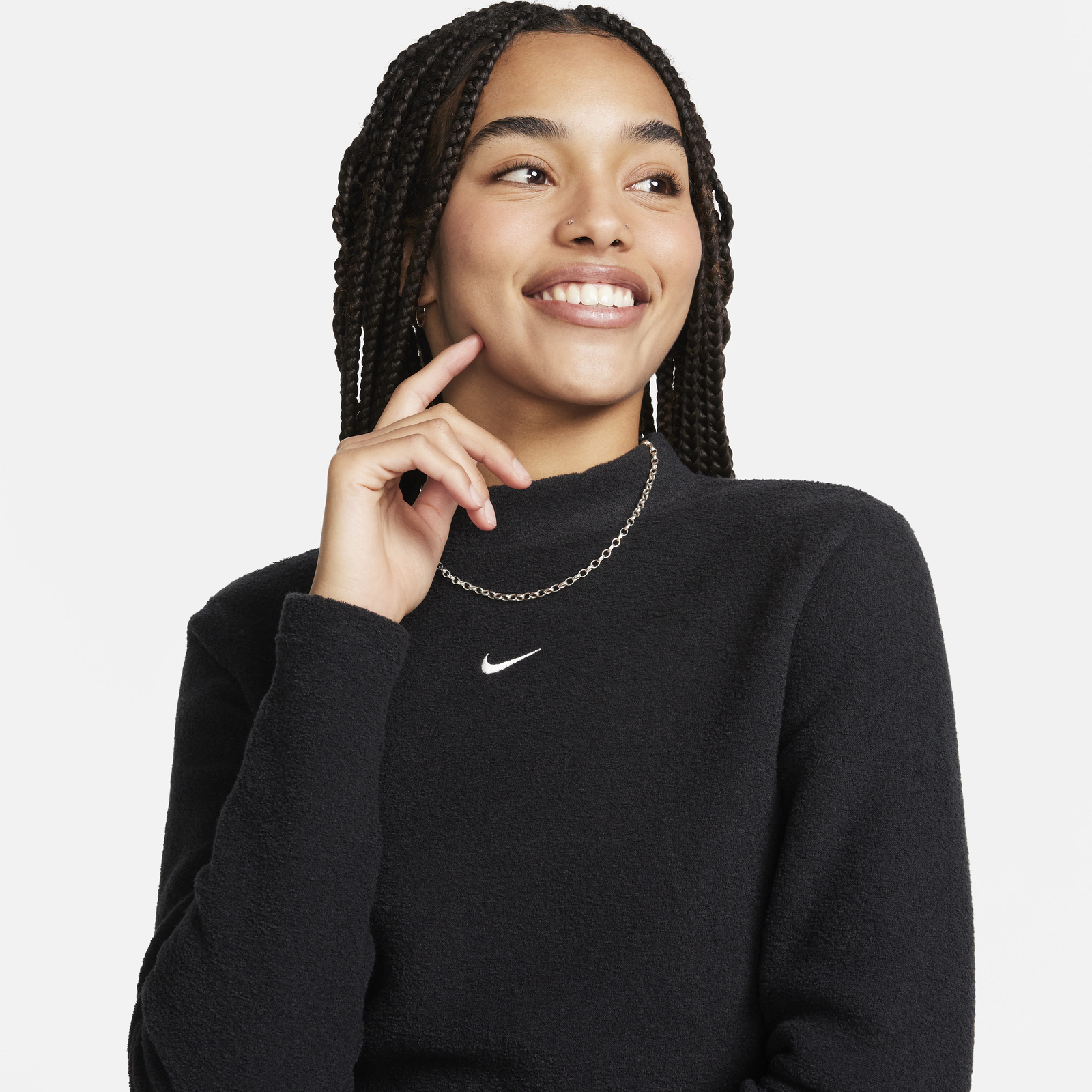 Sportswear Phoenix Plush Cropped Long Sleeve Top