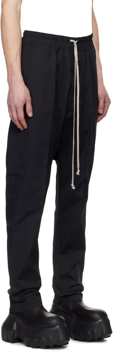 Nohavice Rick Owens Rick Owens Hollywood Heavy Drawstring Trousers Čierna | RU01E5380 TE, 1