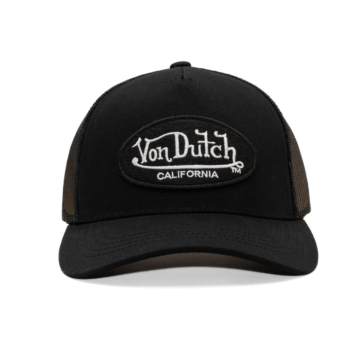 Šiltovka Von Dutch Von Dutch Trucker Cali Brushed Patch Hat Čierna | VD/0/CAS1/LOFB/B, 1