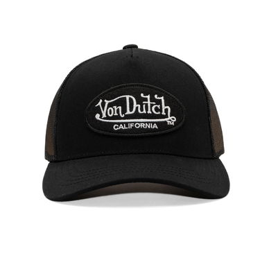 Šiltovka Von Dutch Von Dutch Trucker Cali Brushed Patch Hat Čierna | VD/0/CAS1/LOFB/B, 1