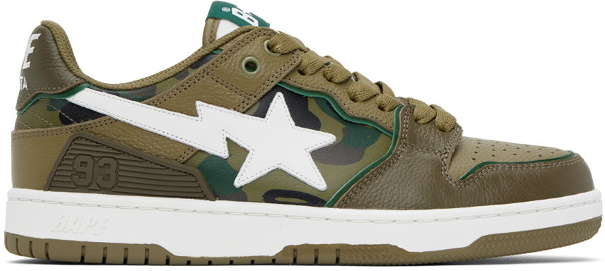 Tenisky a topánky BAPE SK8 Sta #4 "Green" Zelené | 001FWJ301026I, 0