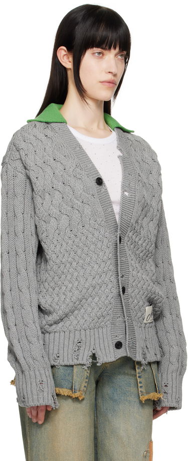 Sveter Andersson Bell Andersson Bell V-Neck Knit Cardigan Šedá | atb1241m, 4